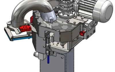Dispositivo di scarto a stella per tappi